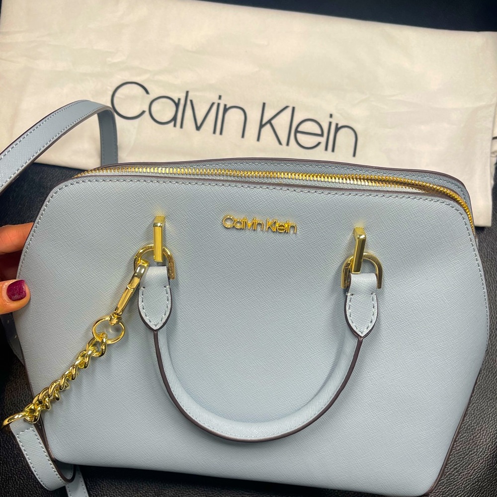 Calvin Klein light blue purse